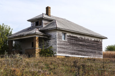 Iowa has an association to preserve the old country schoolhouses. This one is still in need of repair.
An image may be purchased at http://edward-peterson.artistwebsites.com/featured/james-center-township-school-edward-peterson.html