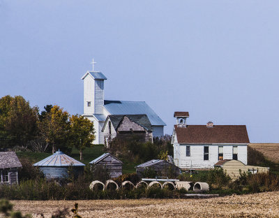 Farm, church and school, pretty much what built this nation.
An image may be purchased at http://edward-peterson.artistwebsites.com/featured/nation-backbone-edward-peterson.html