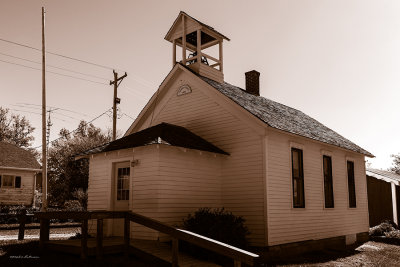 Cramer schoolhouse was built 1875 near Stanton, IA. A lot of past community leaders got their start here.
An image may be purchased at http://edward-peterson.artistwebsites.com/featured/cramer-school-1875-edward-peterson.html