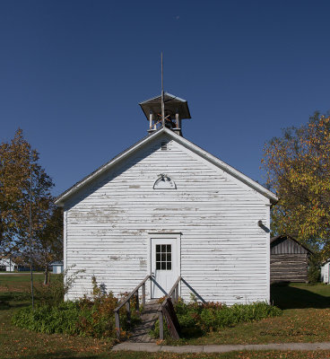 There were lots of these schools around this country educating the nation. Education has been and is key to success. Pittsburg Dist. No. 8 schoolhouse is located in Red Oak, IA. The inside is restored also.
An image may be purchased at http://edward-peterson.artistwebsites.com/featured/pittsburg-dist-no-8-schoolhouse-edward-peterson.html