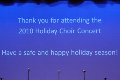 TGB 2010 Holiday Choir Concert
