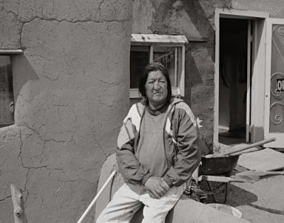 Adobe Repairman, Taos Pueblo 2001