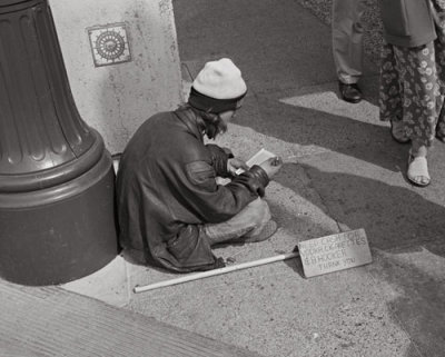 The Honest Panhandler,  San Francisco 1999