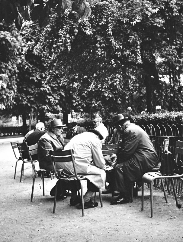 Joueurs d'Echec /Jardin du Luxembourg -Paris