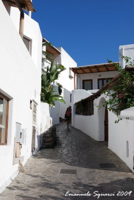 The small streets of Panarea Isle