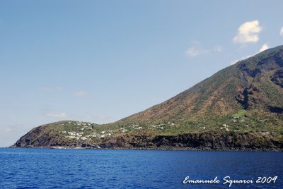 Stromboli I.: the small town of Ginostra