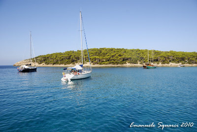 At anchor in Porto Pino