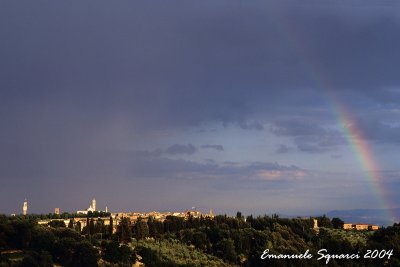 Rainbow over Siena