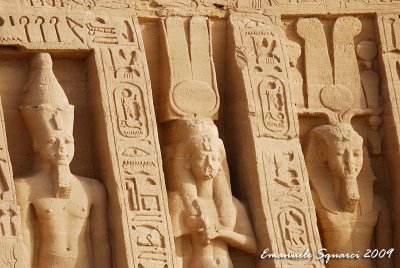 Ramesses II and his wife Nefertari