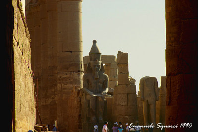 Inside the Great Court of Ramesses II