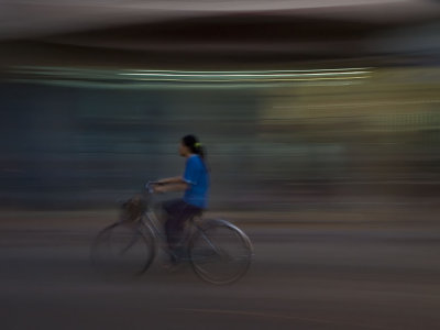 Evening Traffic Chau Doc, Vietnam, January 2008