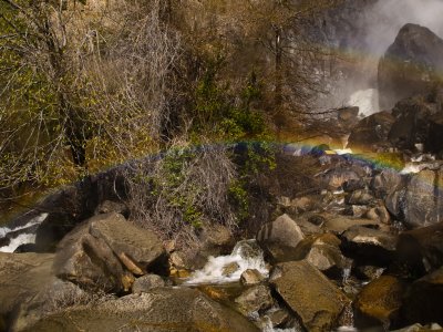 Waterfall Rainbows Yosemite National Park, May 2008