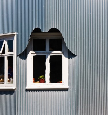 Window Ornamentation Reykjavik, Iceland - July 2009