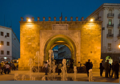 Evening in the Square Tunis, Tunisia - November 2008