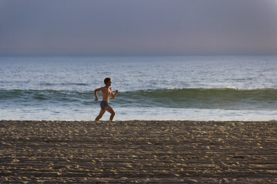 Runner Mission Beach, San Diego, California - September - 2010