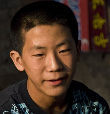 Young Man Pingyao, China - September, 2007