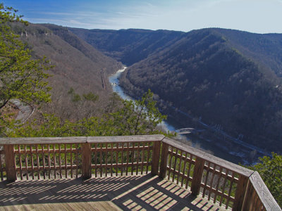 A gorgeous view of the New River Gorge