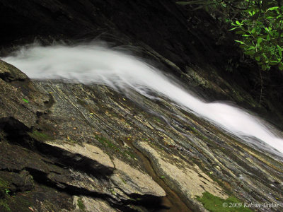 Side shot at the top of Chute Falls