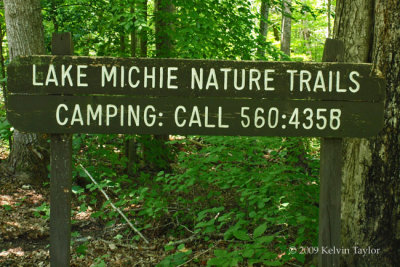 Trail Sign at Spruce Pine Lodge