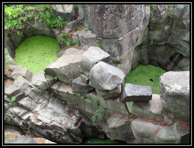 Two small potholes