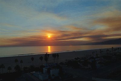 Santa Monica Sunset in HDR