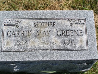 Greene, Carrie May Section 5 Row 8