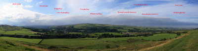 Panorama from Blaeberry