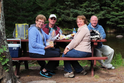 Lunch at Bond Falls