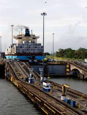 Cargo Ship Moving On