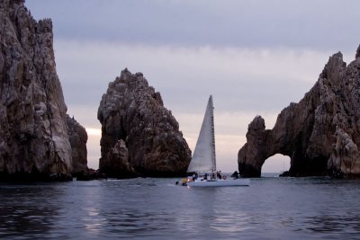 Sailing by the Arch