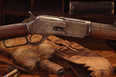 1876 Horn Gun with bison hntr belt knife cartridges 0221