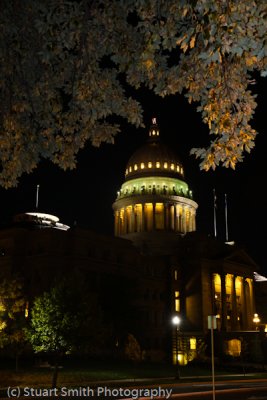 Idaho State Capital Bldg at night-0730