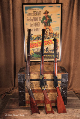 Gun trio with large poster 3977