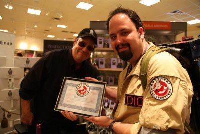 Dan membre honorable de ghostbusters Montreal