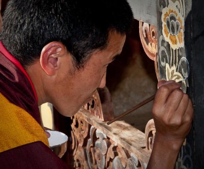 Painting the Dzong