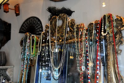 through a shop window
