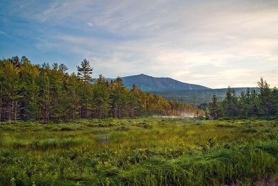 Early lighting in Baxter State Park.