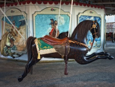 The flying horse carousal at Watch Hill