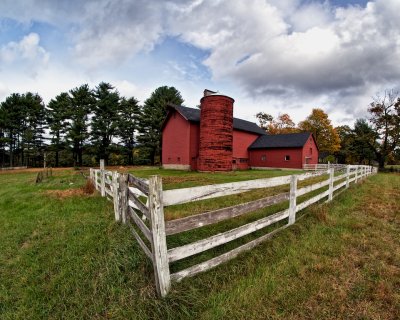 The old red barn
