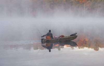 In the mist of Carbuncle Pond