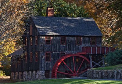 An old New England water powered mill