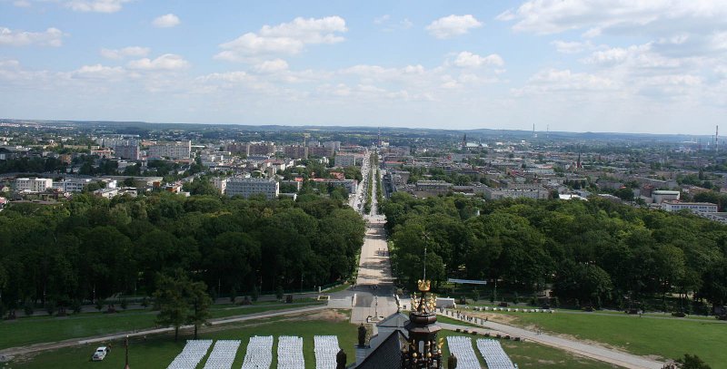 Czestochowa panorama - View from the Tower of Pauline monastery of Jasna Gra