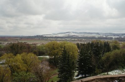 Ukrainian landscapes - view from Olesko Castle