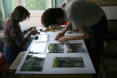 27th July 2008 - Preparing charts for my photography exhibition