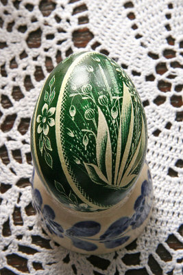 Easter eggs specially decorated - handy decorated