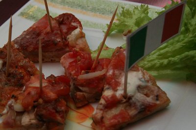 An italian pizza