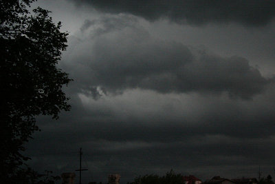 Dark, storm clouds