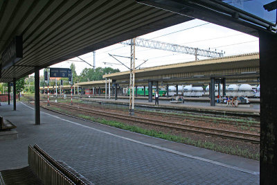 Raiway station in Czestochowa return way to home