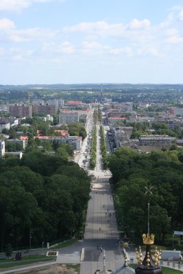 Aleja Najswietszej Maryi Panny view from tower