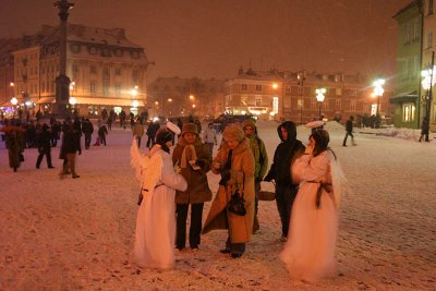 Warsaw under snow